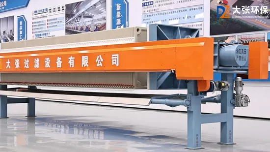 Dazhang Filter Press High Quality Automatic Program Controlled Chamber Filter Press
